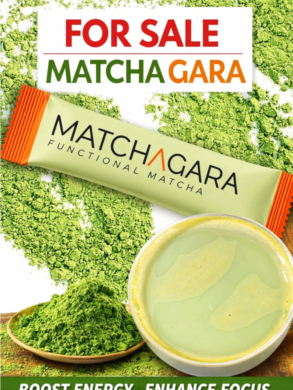 Functional Matcha Stick - Green.    5 pcs for $15